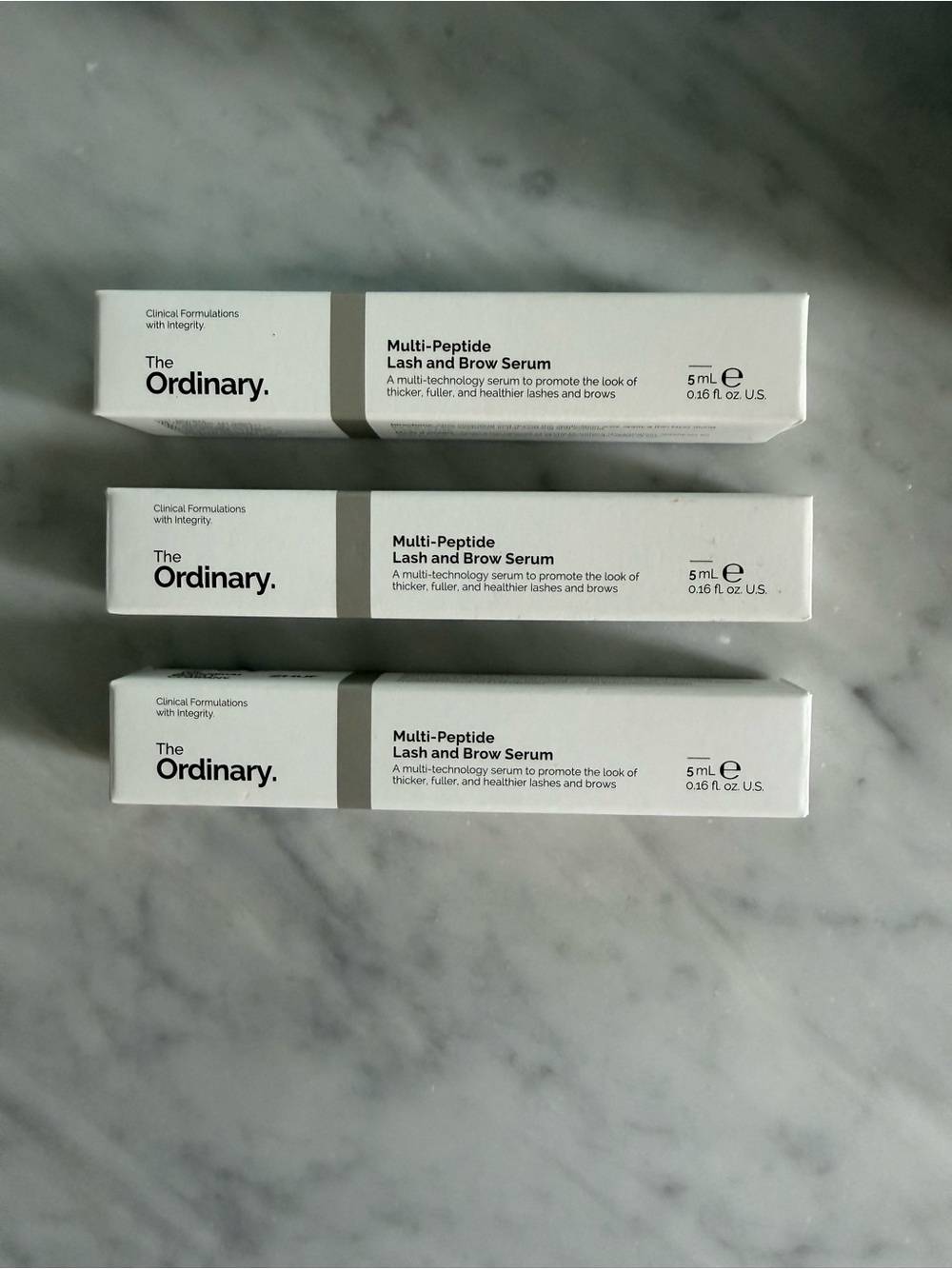 The Ordinary Multi-Peptide Lash and Brow Serum — Set of Three
